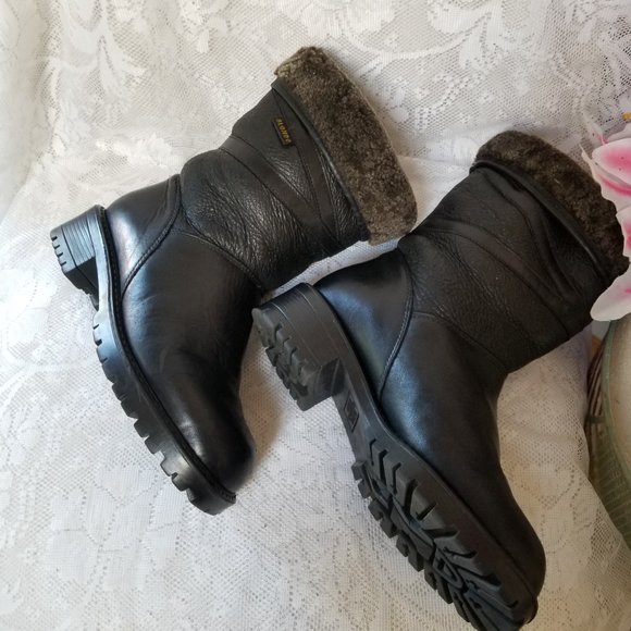 Vintage Y2K Blondo waterproof Shearling Leather Winter Boots  Size 7 - Picture 4 of 13